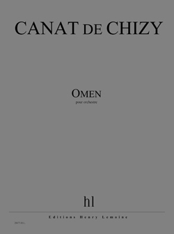 Une partition Edith Canat de Chizy pour musique d'orchestre.