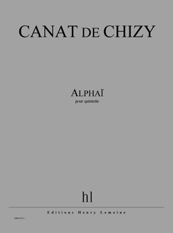 Une partition Edith Canat de Chizy pour musique de chambre