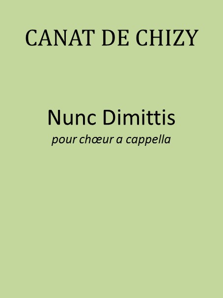 Une partition Edith Canat de Chizy pour musique vocale et chorale